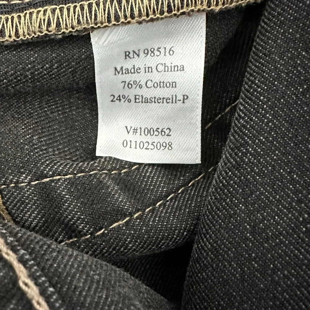 Coldwater Creek Women’s Sz 8 Classic Shape Me Jeans Straight Leg Charcoal NWT